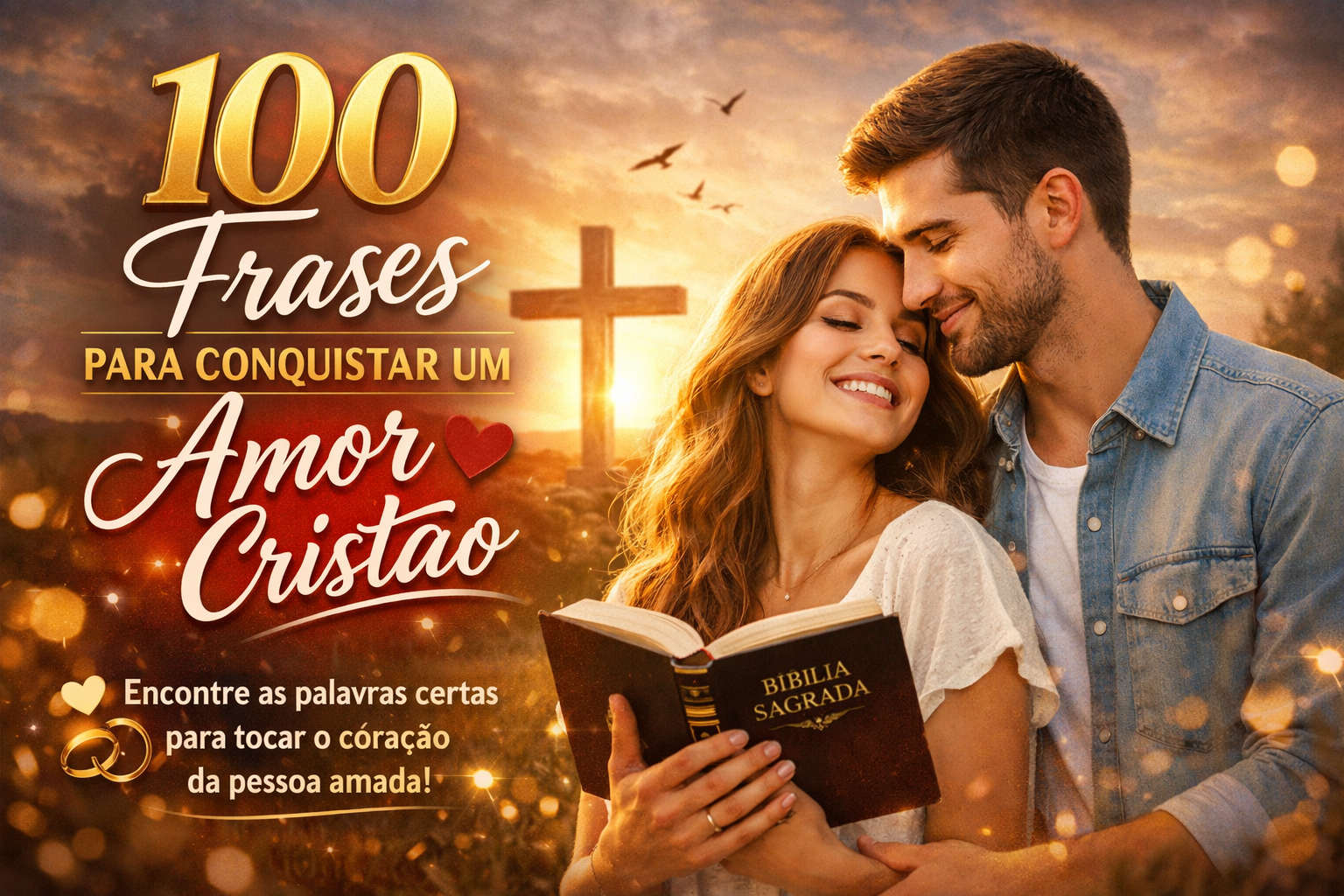 Capa de 100 Frases para Conquistar um Amor Cristão